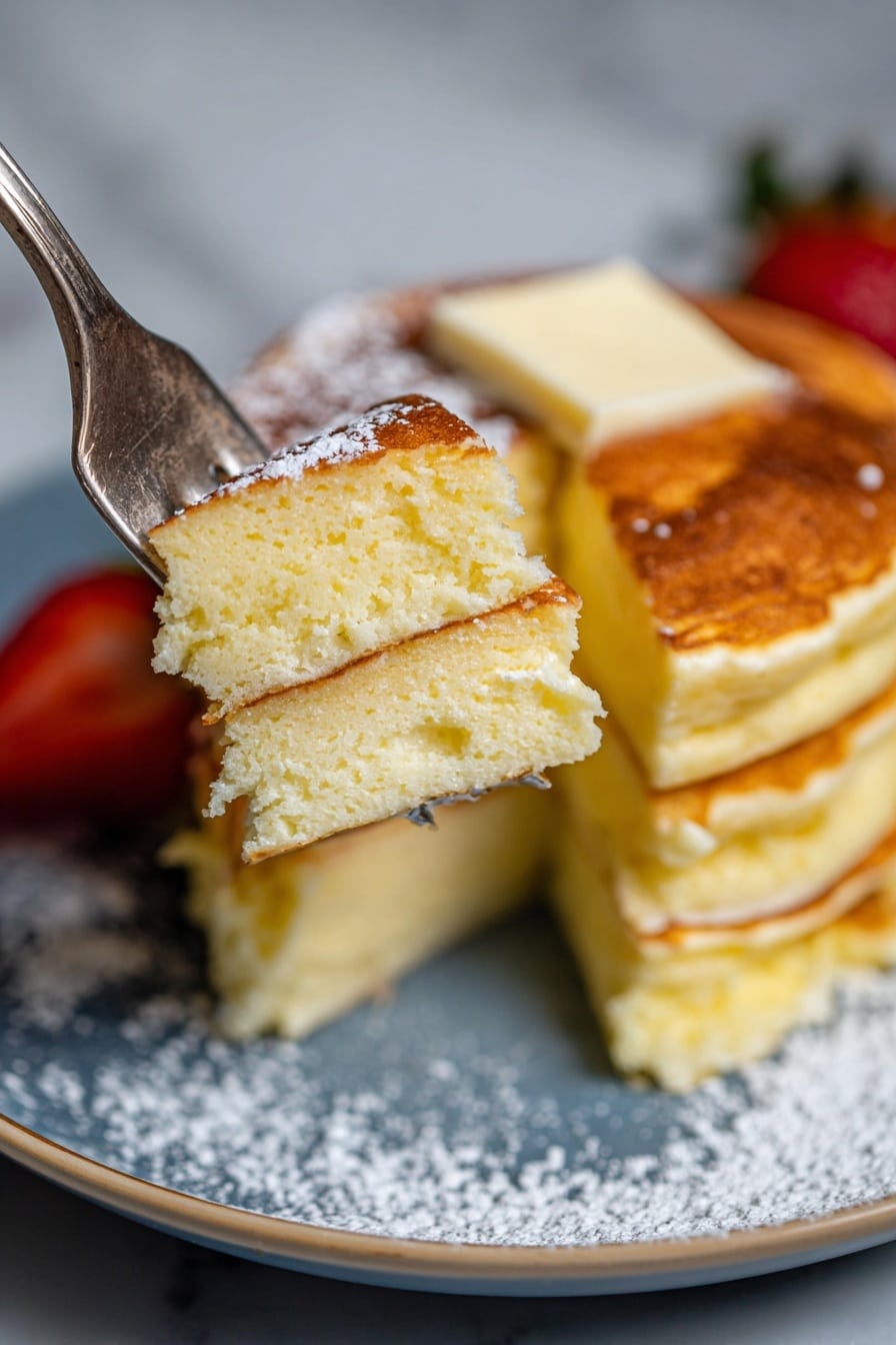 Souffle Pancakes - Serving Suggestion
