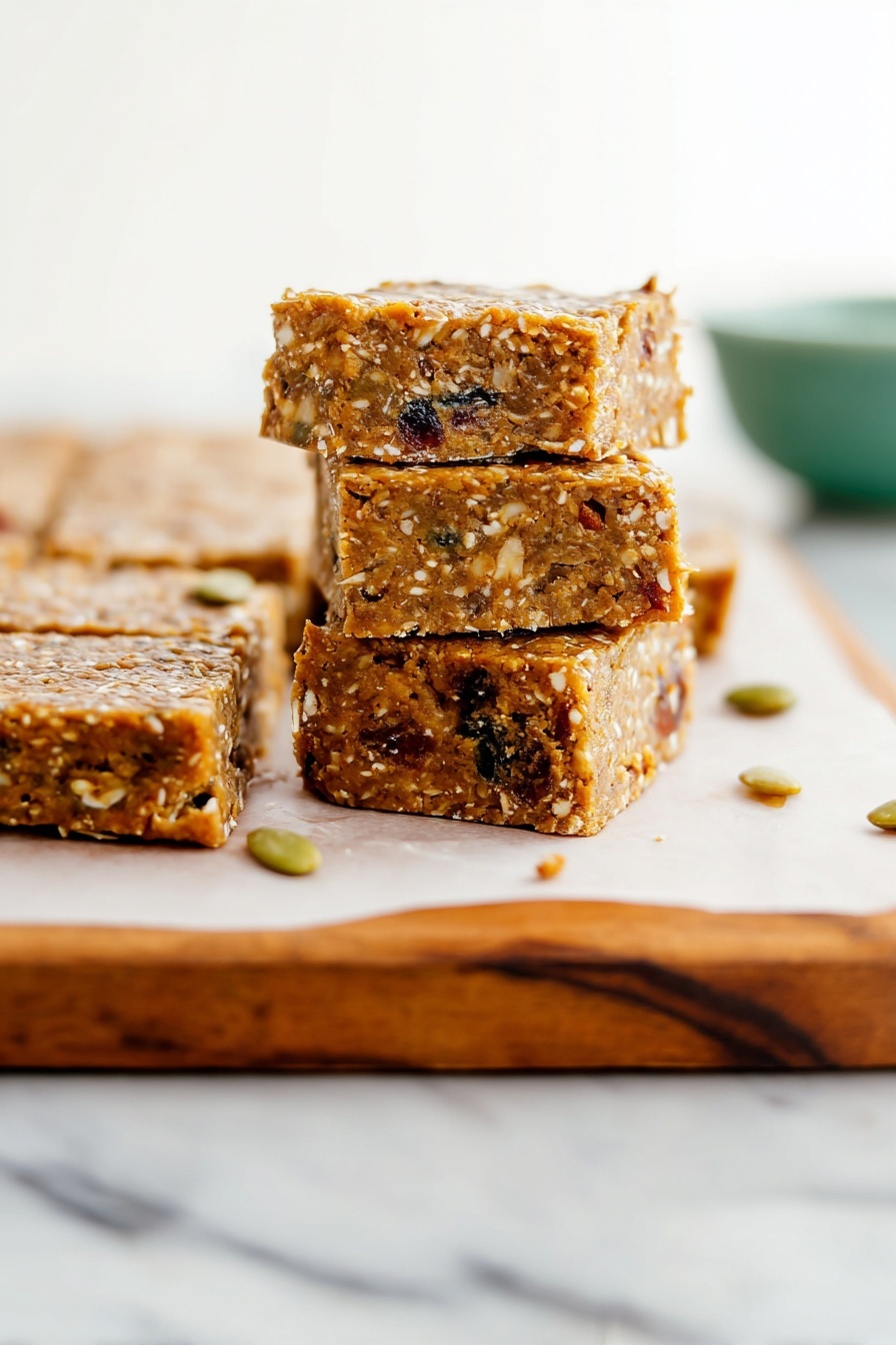 No-Bake Granola Bars - Serving Suggestion